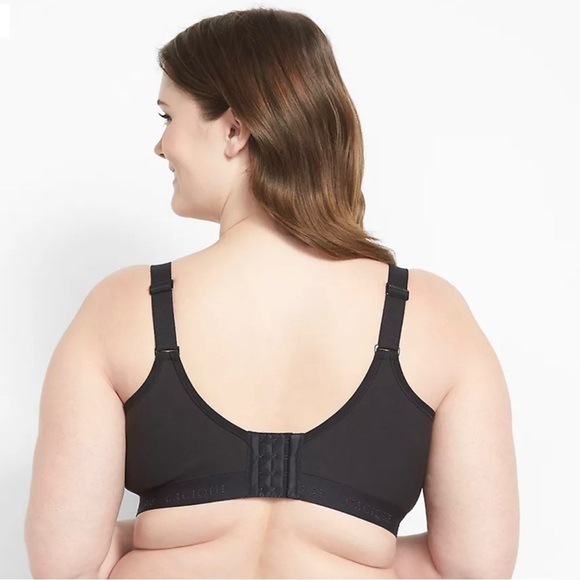 Cacique Bra Women’s Size 50DD Lightly Lined No-Wire Black Scoop Comfort‎ - Picture 2 of 9